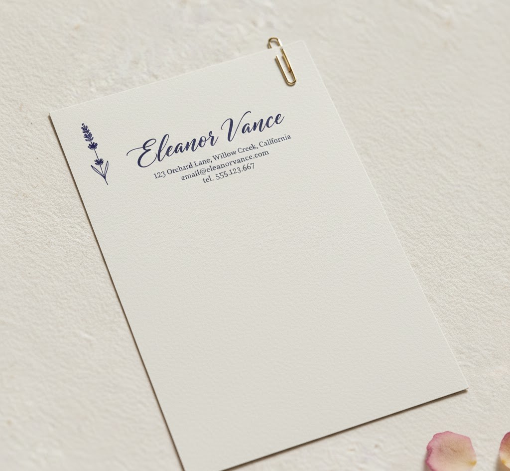 Personal letterhead design